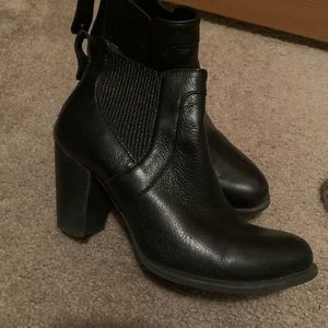 Black UGG heeled Boots